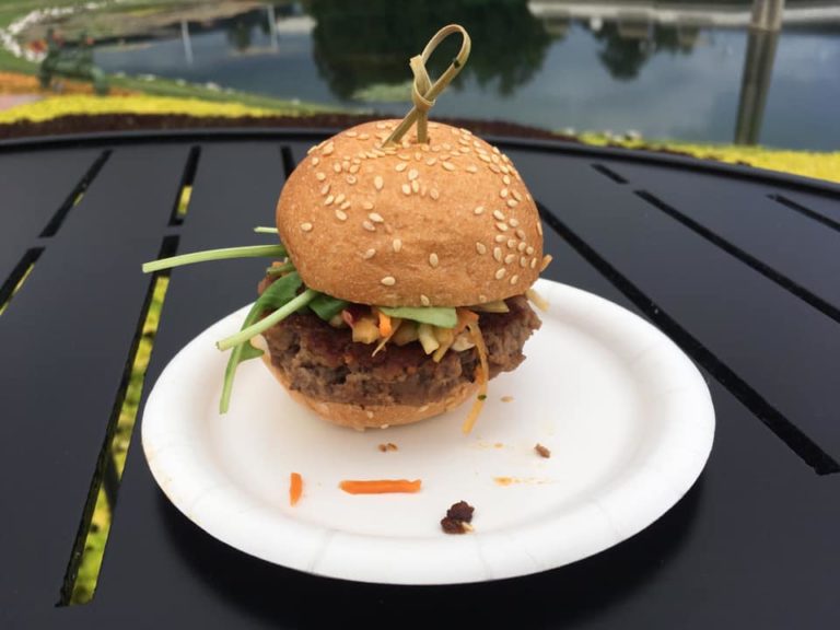 Impossible Burger Slider at Epcot Food & Wine Festival